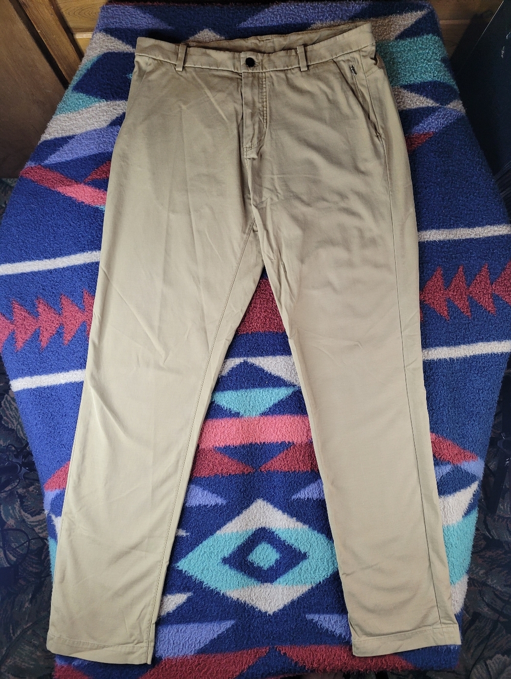 Lululemon Commission Pants Mens 36x32 Tan Beige Khaki Chino *Flaw*